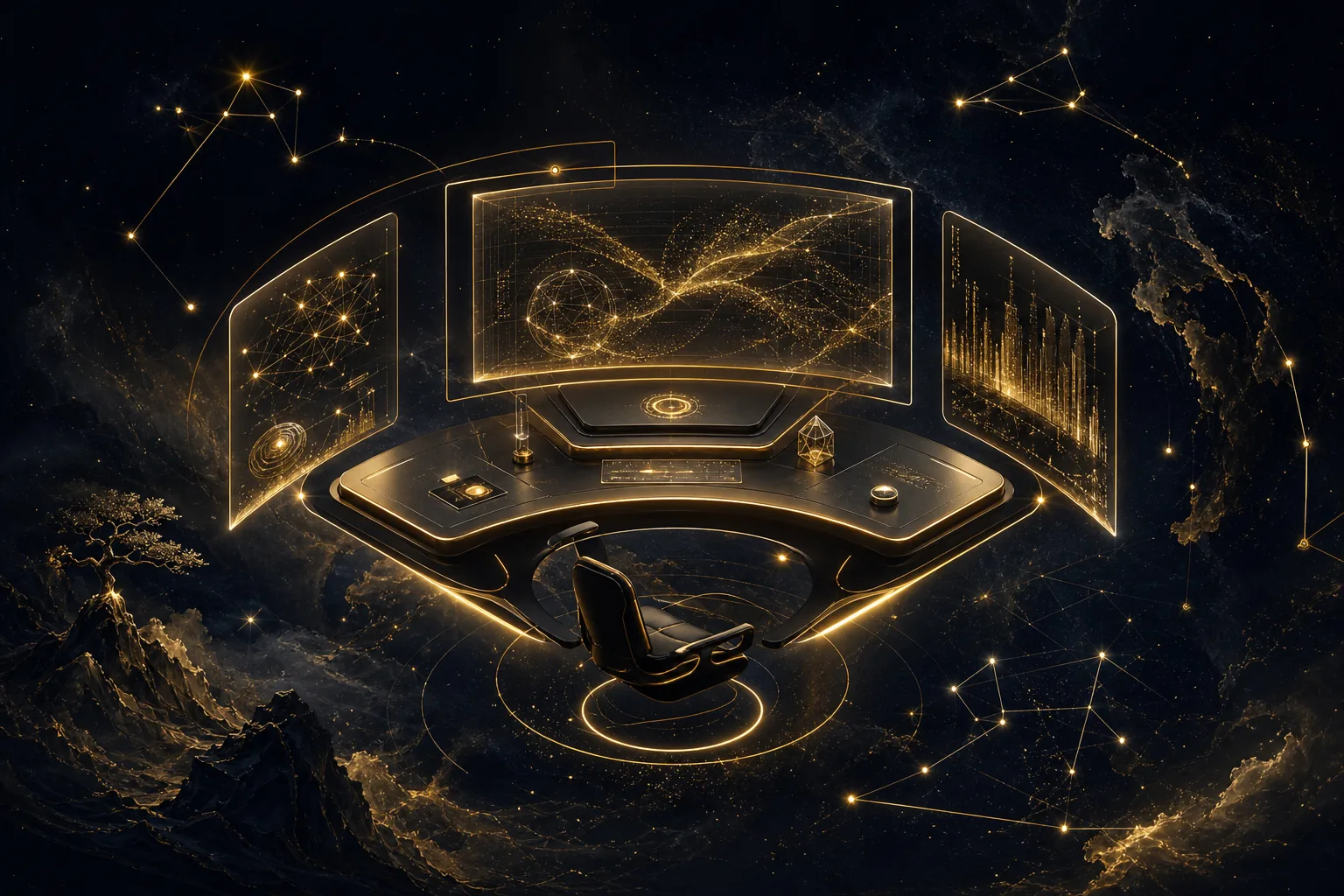 个人 AI 工作台 · isometric view